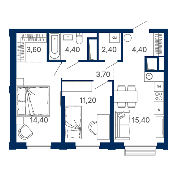 ЖК U2 Южное Тушино, Москва | Жилой комплекс «U2 Южное Тушино» на берегу канала имени Москвы